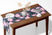 Table Runner Fabulous buds - composition with pink flowers on a dark background 147682 additionalThumb 4