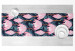 Table Runner Fabulous buds - composition with pink flowers on a dark background 147682 additionalThumb 3