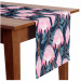 Table Runner Fabulous buds - composition with pink flowers on a dark background 147682