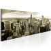 Canvas Print Manhattan: Financial Paradise (1-piece) - gray skyscrapers against the city 149082 additionalThumb 2