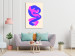 Canvas Art Print Colorful Figures - Energetic Composition of Intertwined Silhouettes 149882 additionalThumb 3