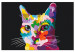 Paint by Number Kit Colorful Cat - Domestic Pet in Motley Spots 150382 additionalThumb 6