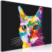 Paint by Number Kit Colorful Cat - Domestic Pet in Motley Spots 150382 additionalThumb 4