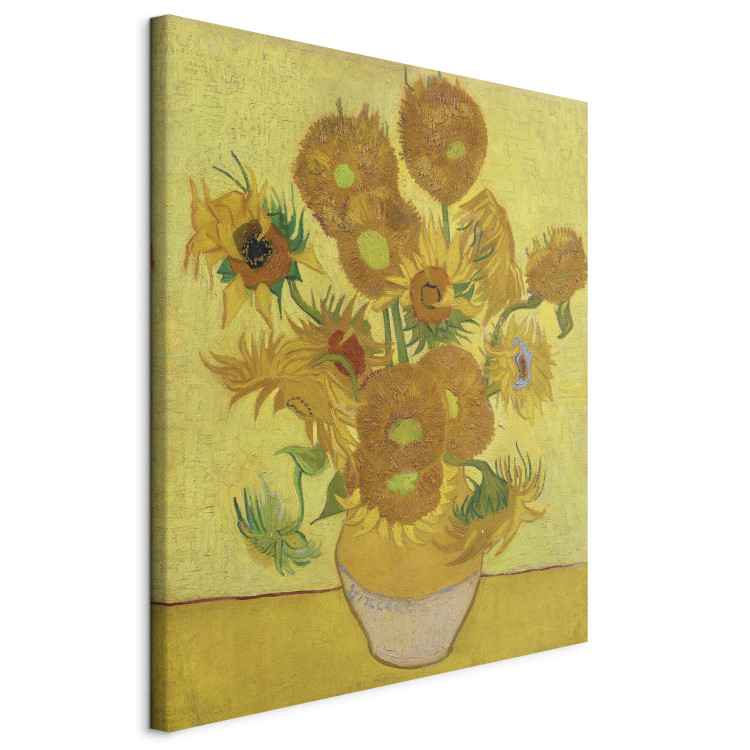 Reproduction Painting Still Life - Vase With Fifteen Sunflowers 150482 additionalImage 2