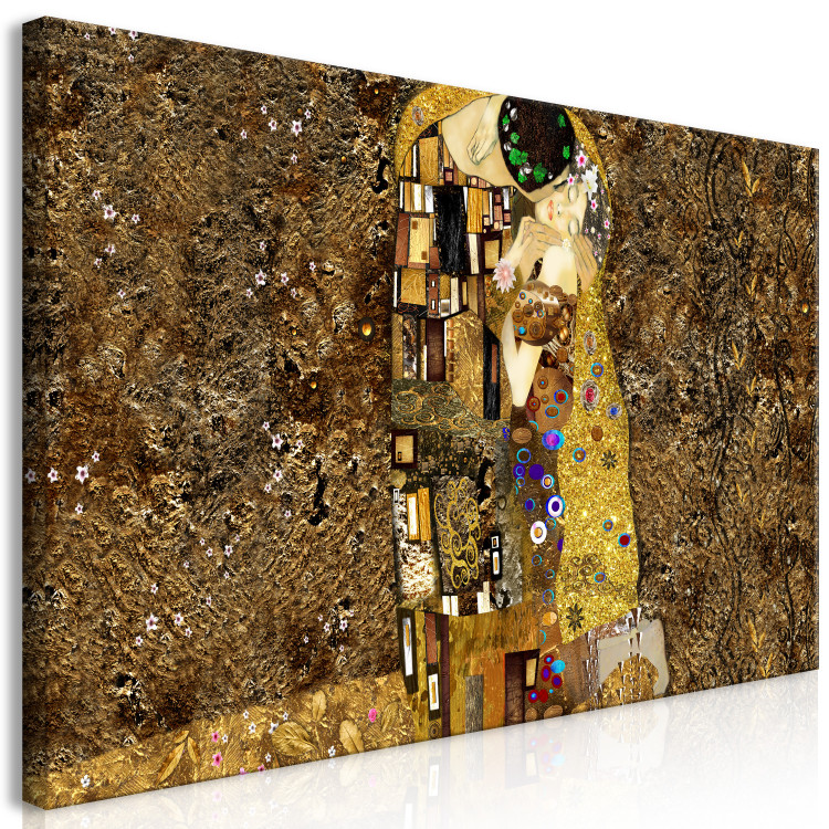 Large canvas print Golden Kiss II [Large Format] 150782 additionalImage 2