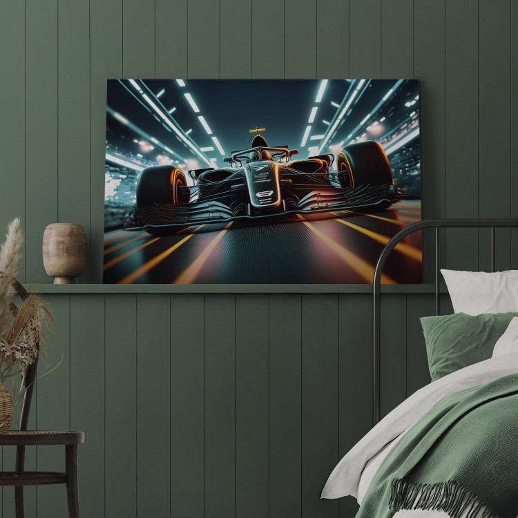 Large canvas print Deadly Speed ​​- Formula 1 Car Racing to the Player’s Room [Large Format] 150882 additionalImage 3