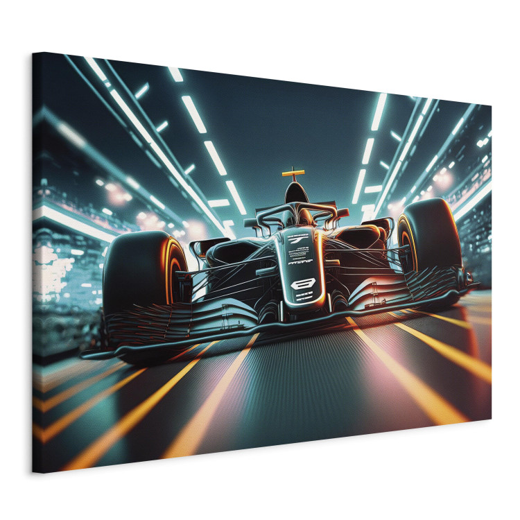Large canvas print Deadly Speed ​​- Formula 1 Car Racing to the Player’s Room [Large Format] 150882 additionalImage 2