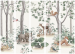 Folding Screen Forest Story - Watercolor Landscape With Animals for Children II [Room Dividers] 150982 additionalThumb 3