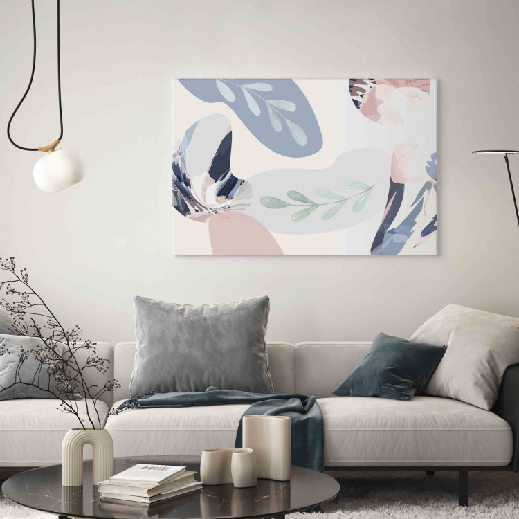 Canvas Pastel Composition - Abstract Shapes in Soft Colors 151282 additionalImage 9