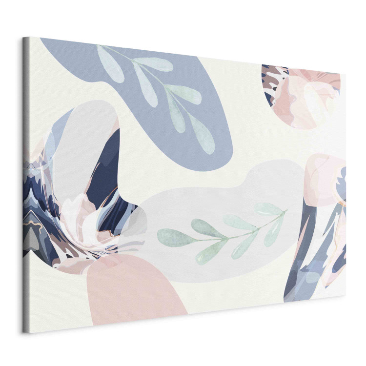 Canvas Pastel Composition - Abstract Shapes in Soft Colors 151282 additionalImage 2