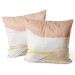 Decorative Velor Pillow Subdued Shades - Abstract Composition With Round Shapes 151382 additionalThumb 2