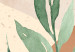 Canvas Print Green Leaves - Plants on an Abstract Background in Pastel Browns 151782 additionalThumb 5