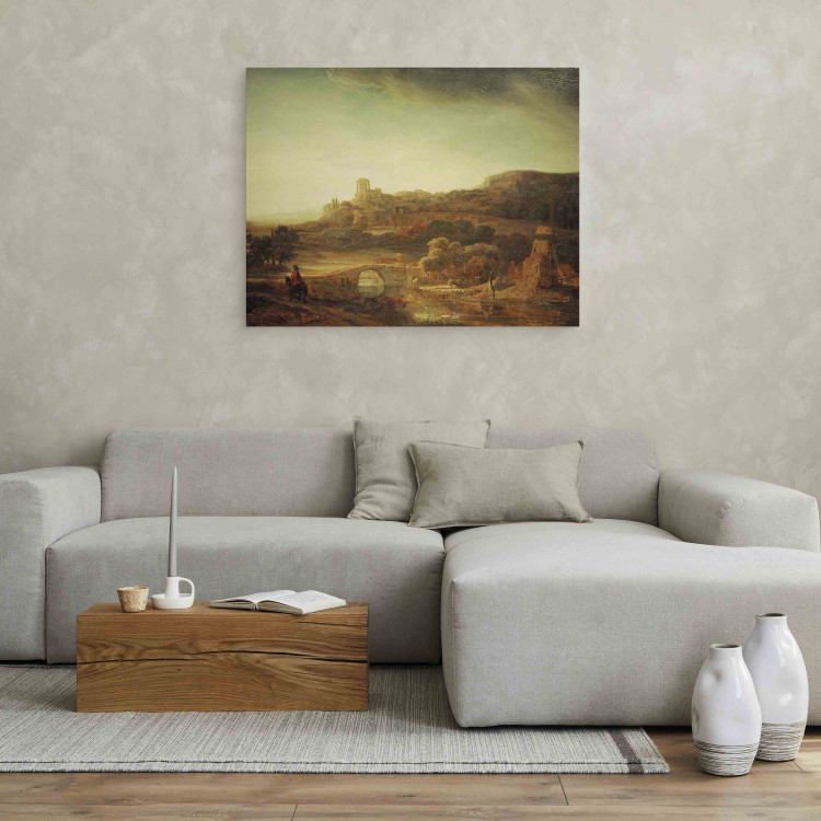 Reproduction Painting River Landscape with Windmill 159282 additionalImage 5