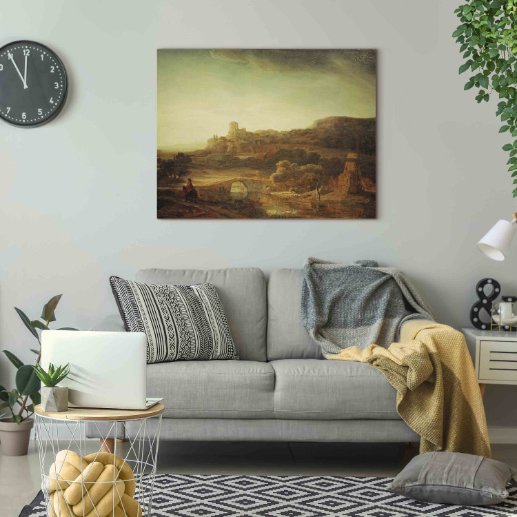 Reproduction Painting River Landscape with Windmill 159282 additionalImage 3