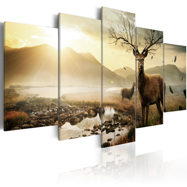 Canvas Tundra and deer 55582 additionalImage 2