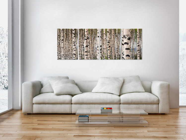 Canvas Print Birch forest 58782 additionalImage 3