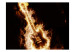 Photo Wallpaper Rock Music - Electric guitar in flames on a black background 61382 additionalThumb 1