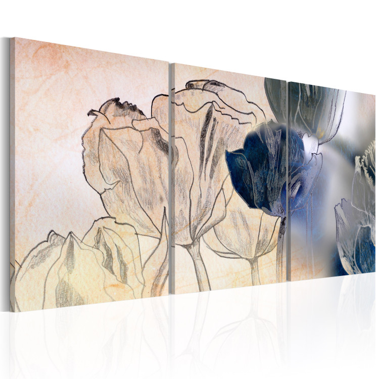 Canvas Art Print Sketch of Tulips 90082 additionalImage 2