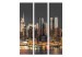 Folding Screen New York at Dusk - skyline of glowing New York City architecture 95582 additionalThumb 3