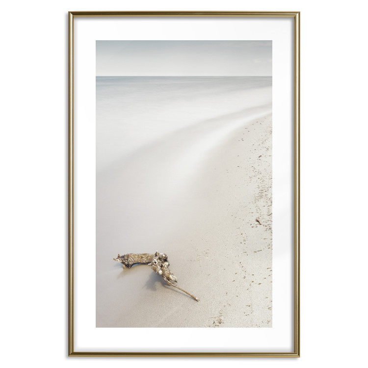 Wall Poster Seashore - sandy landscape in beige tones against beach and water 117292 additionalImage 16