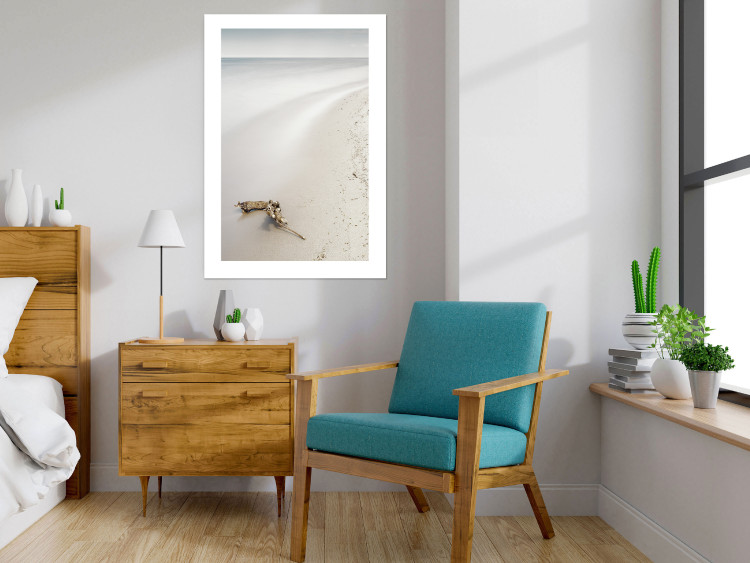 Wall Poster Seashore - sandy landscape in beige tones against beach and water 117292 additionalImage 4