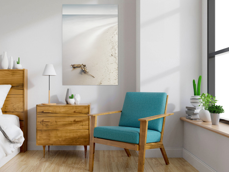 Wall Poster Seashore - sandy landscape in beige tones against beach and water 117292 additionalImage 23