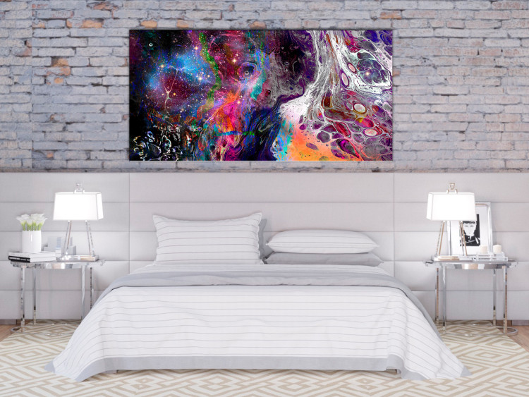Canvas Print Colourful Galaxy (1 Part) Wide 117492 additionalImage 3