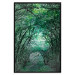 Poster Green Pergola - landscape with a passage among leaves and tree branches 117892 additionalThumb 24