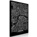 Canvas Dark Map of London (1 Part) Vertical 118092 additionalThumb 2