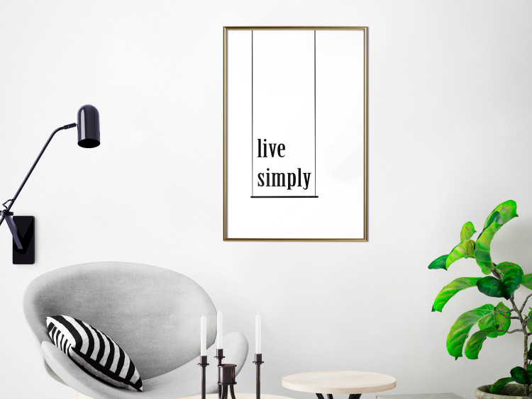 Poster Minimalist Slogan - black and white composition with an English quote 119192 additionalImage 5