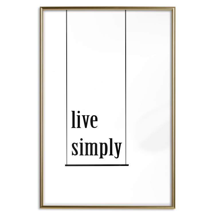 Poster Minimalist Slogan - black and white composition with an English quote 119192 additionalImage 16