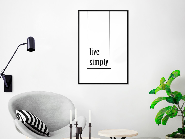 Poster Minimalist Slogan - black and white composition with an English quote 119192 additionalImage 3
