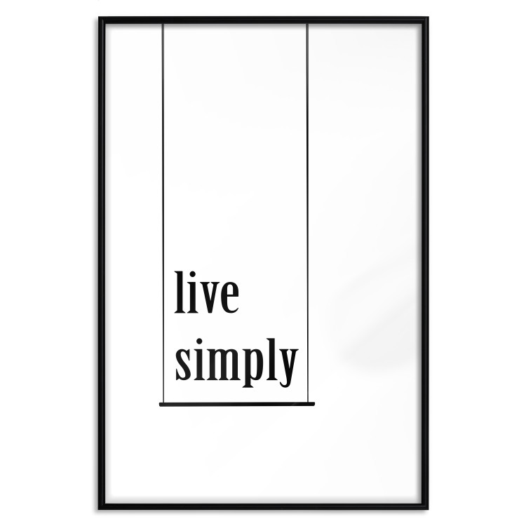 Poster Minimalist Slogan - black and white composition with an English quote 119192 additionalImage 18