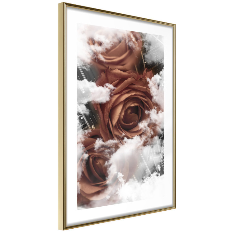 Wall Poster Roses in the Clouds - red flowers amidst clouds above city streets 122792 additionalImage 6
