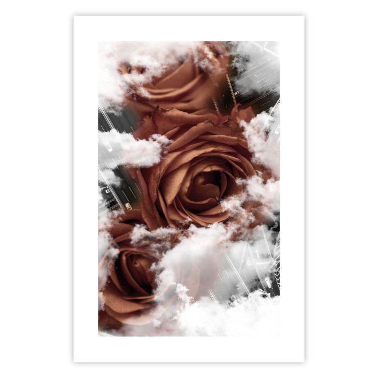 Wall Poster Roses in the Clouds - red flowers amidst clouds above city streets 122792 additionalImage 19