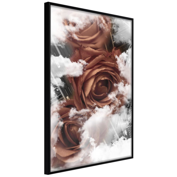 Wall Poster Roses in the Clouds - red flowers amidst clouds above city streets 122792 additionalImage 10