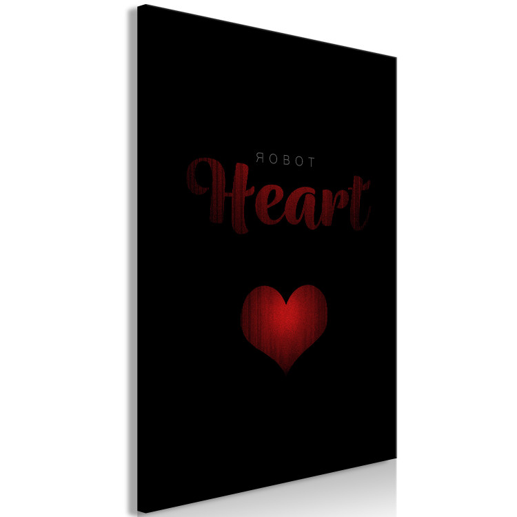 Canvas Art Print Robot Heart (1 Part) Vertical 122892 additionalImage 2