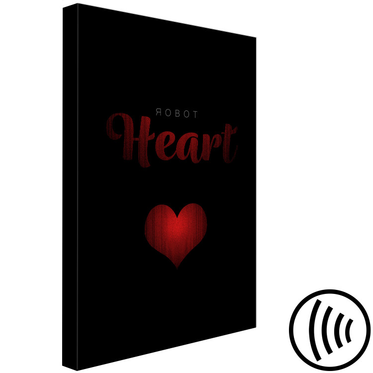 Canvas Art Print Robot Heart (1 Part) Vertical 122892 additionalImage 6