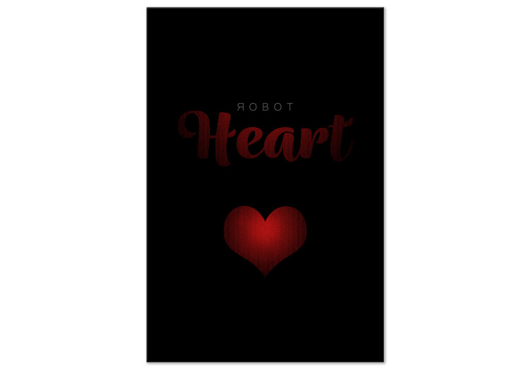 Canvas Art Print Robot Heart (1 Part) Vertical 122892