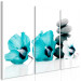 Canvas Blue flowers with stones - a composition of feng shui with mallow 123392 additionalThumb 2