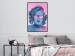 Poster Norma Jeane - fanciful blue-pink portrait of a woman with glasses 123492 additionalThumb 3