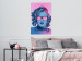 Poster Norma Jeane - fanciful blue-pink portrait of a woman with glasses 123492 additionalThumb 17