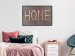 Poster At Home - pink English text on dark fabric texture 123792 additionalThumb 3