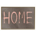 Poster At Home - pink English text on dark fabric texture 123792 additionalThumb 16