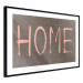 Poster At Home - pink English text on dark fabric texture 123792 additionalThumb 11