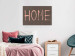 Poster At Home - pink English text on dark fabric texture 123792 additionalThumb 17