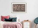 Poster At Home - pink English text on dark fabric texture 123792 additionalThumb 13