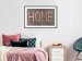 Poster At Home - pink English text on dark fabric texture 123792 additionalThumb 4