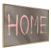 Poster At Home - pink English text on dark fabric texture 123792 additionalThumb 12
