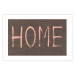 Poster At Home - pink English text on dark fabric texture 123792 additionalThumb 19
